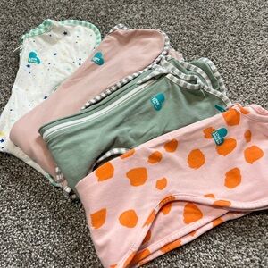 Love to Dream Swaddle Collection - Pink, Green, White